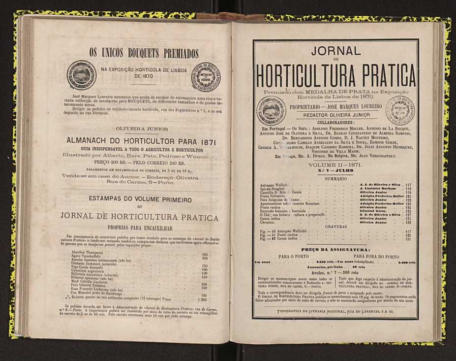 0002-Jornal de Horticultura Prtica II 1871 81