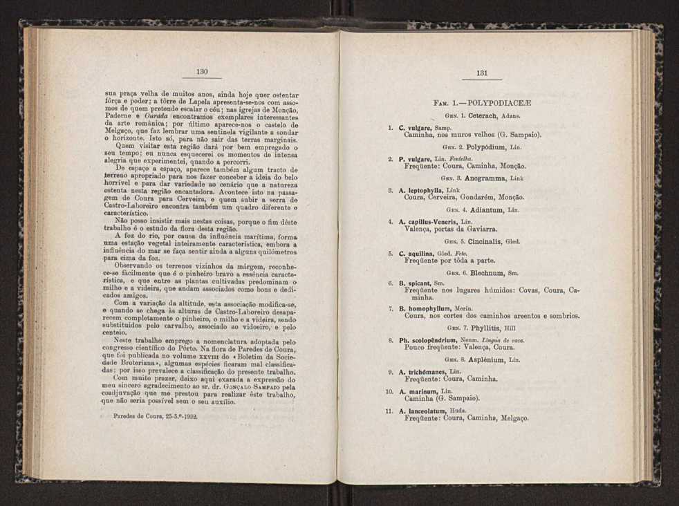 Anais da Faculdade de Scincias do Porto (antigos Annaes Scientificos da Academia Polytecnica do Porto). Vol. 17 70