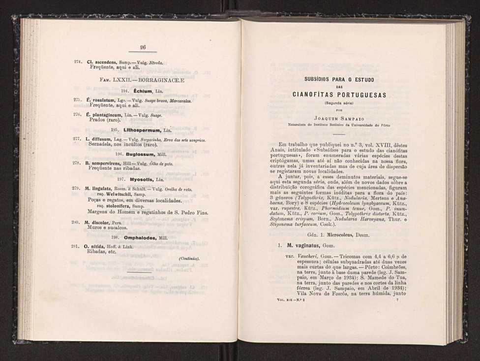 Anais da Faculdade de Scincias do Porto (antigos Annaes Scientificos da Academia Polytecnica do Porto). Vol. 19 51
