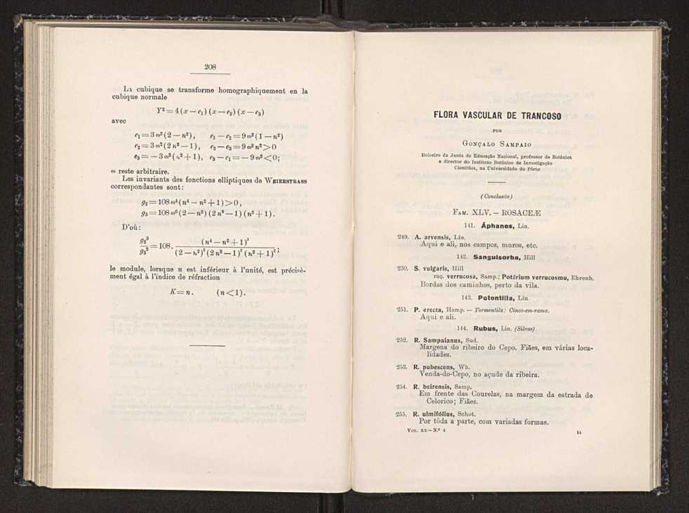 Anais da Faculdade de Scincias do Porto (antigos Annaes Scientificos da Academia Polytecnica do Porto). Vol. 20 111