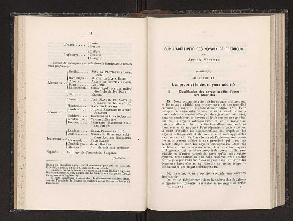 Anais da Faculdade de Scincias do Porto (antigos Annaes Scientificos da Academia Polytecnica do Porto). Vol. 21 34