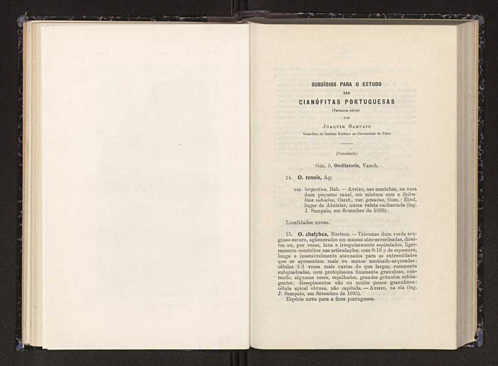 Anais da Faculdade de Scincias do Porto (antigos Annaes Scientificos da Academia Polytecnica do Porto). Vol. 23 26