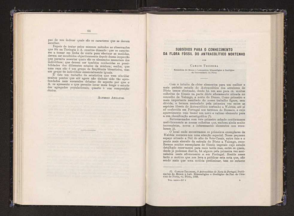 Anais da Faculdade de Scincias do Porto (antigos Annaes Scientificos da Academia Polytecnica do Porto). Vol. 23 35