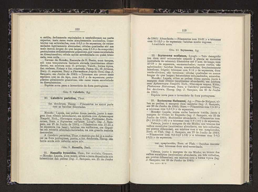 Anais da Faculdade de Scincias do Porto (antigos Annaes Scientificos da Academia Polytecnica do Porto). Vol. 26 58