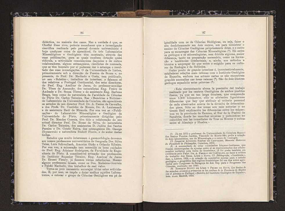 Anais da Faculdade de Scincias do Porto (antigos Annaes Scientificos da Academia Polytecnica do Porto). Vol. 27 45