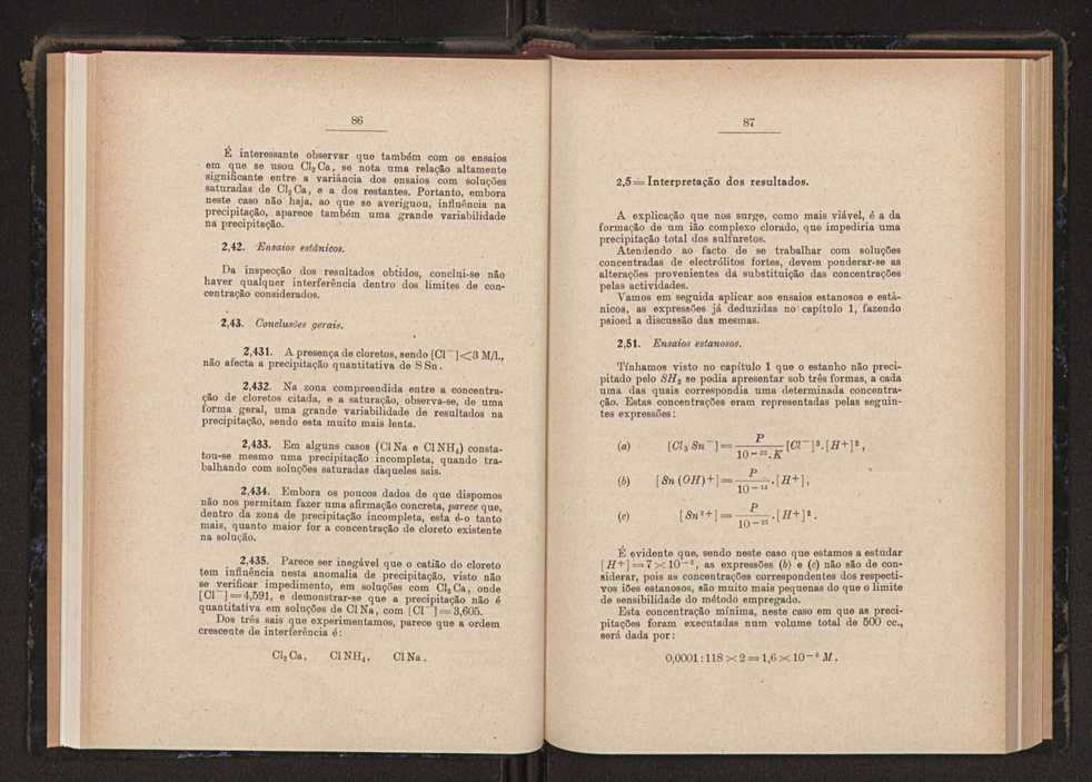 Anais da Faculdade de Scincias do Porto (antigos Annaes Scientificos da Academia Polytecnica do Porto). Vol. 34 45