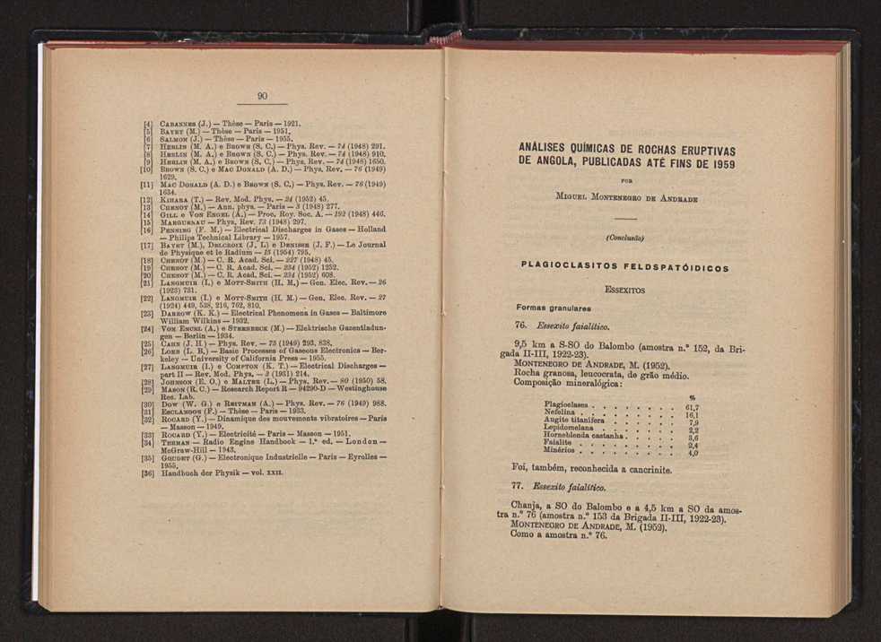 Anais da Faculdade de Scincias do Porto (antigos Annaes Scientificos da Academia Polytecnica do Porto). Vol. 42 49