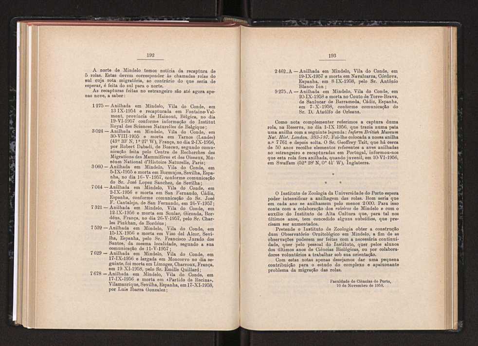 Anais da Faculdade de Scincias do Porto (antigos Annaes Scientificos da Academia Polytecnica do Porto). Vol. 46 111