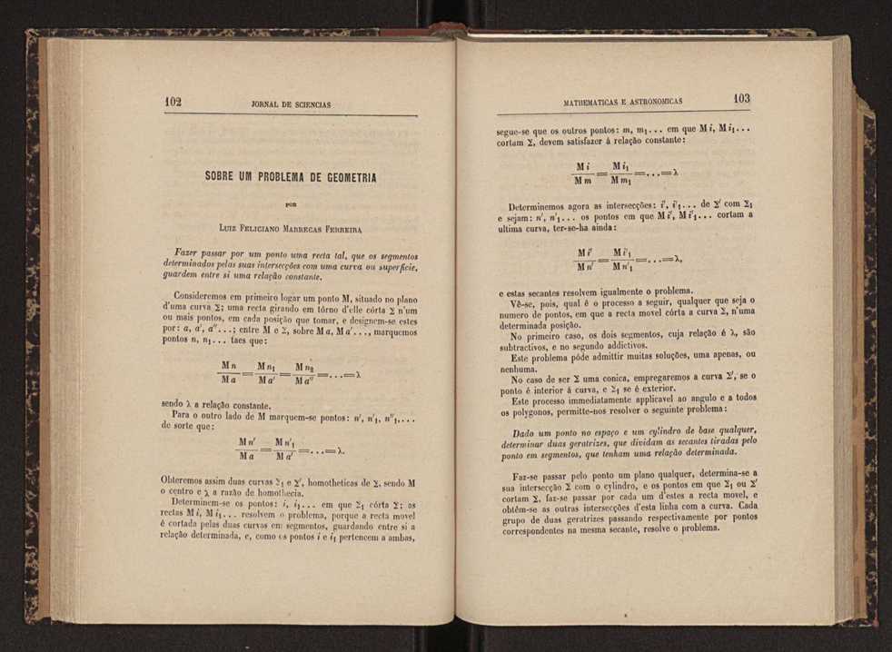 Jornal de sciencias mathematicas e astonomicas. Vol. 1 52