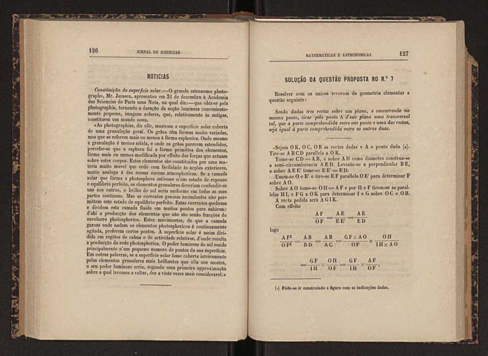Jornal de sciencias mathematicas e astonomicas. Vol. 1 64