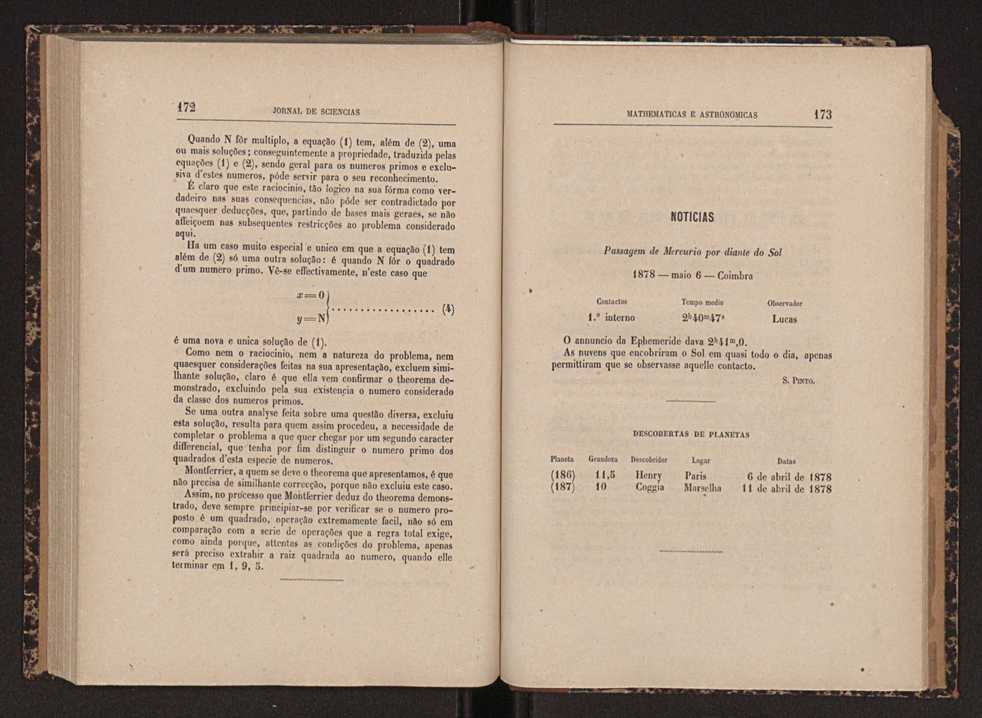 Jornal de sciencias mathematicas e astonomicas. Vol. 1 87