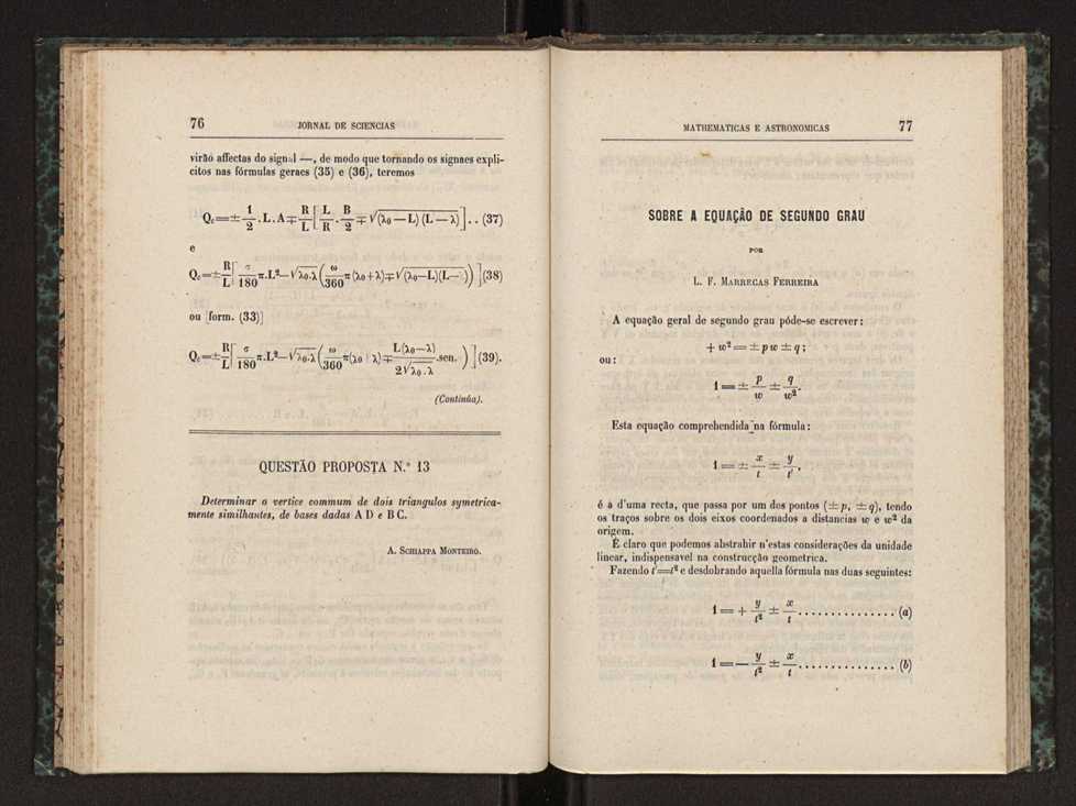 Jornal de sciencias mathematicas e astronomicas. Vol. 2 43