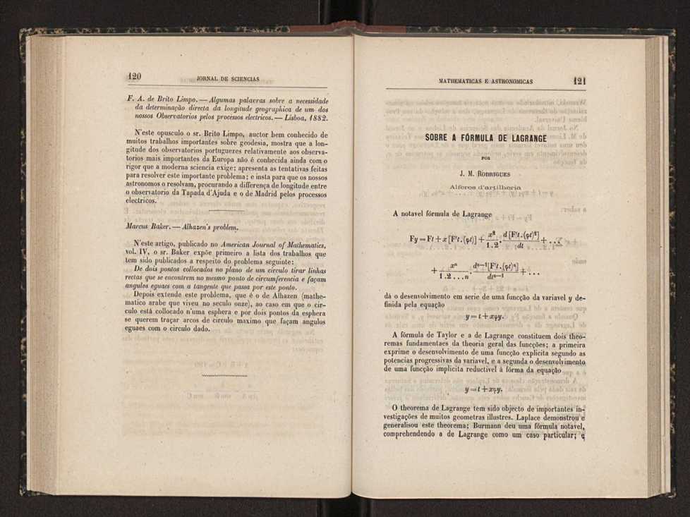 Jornal de sciencias mathematicas e astronomicas. Vol. 4 62