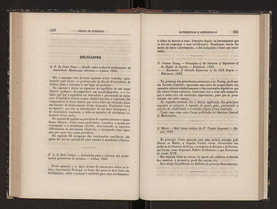 Jornal de sciencias mathematicas e astronomicas. Vol. 5 62