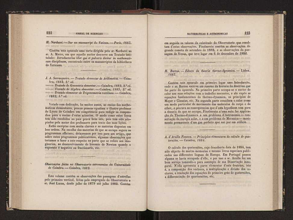 Jornal de sciencias mathematicas e astronomicas. Vol. 5 63