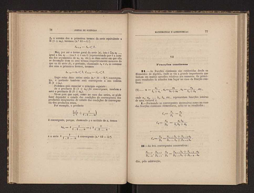 Jornal de sciencias mathematicas e astronomicas. Vol. 6 42