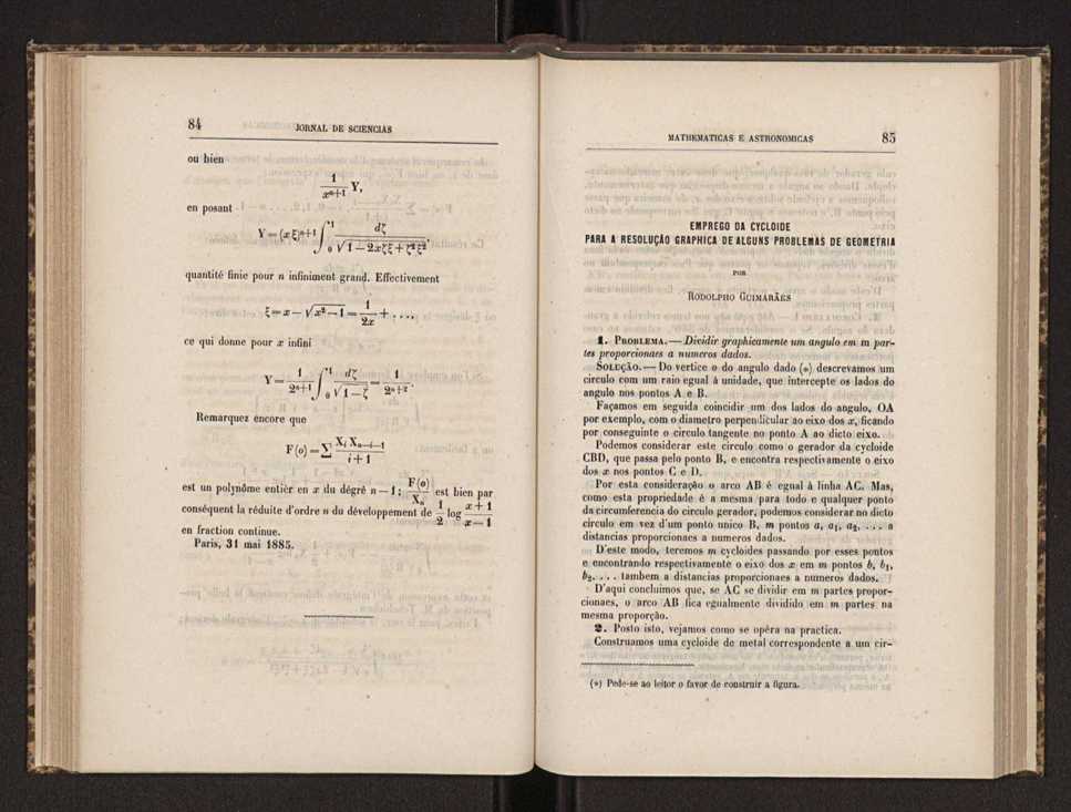 Jornal de sciencias mathematicas e astronomicas. Vol. 6 46