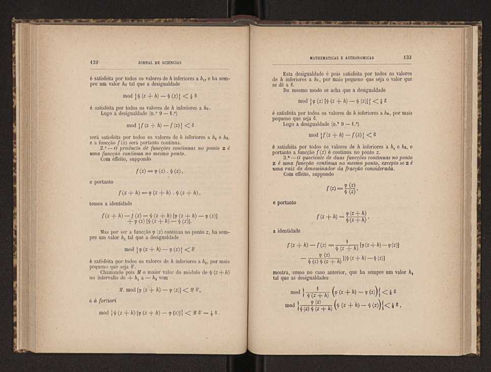 Jornal de sciencias mathematicas e astronomicas. Vol. 6 70