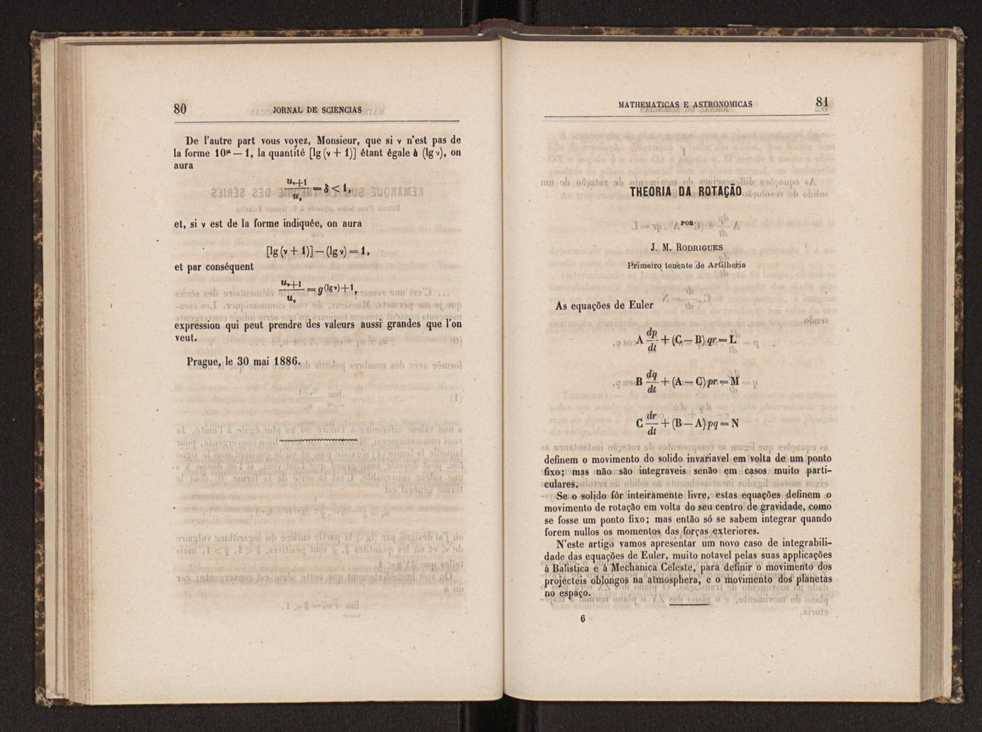 Jornal de sciencias mathematicas e astronomicas. Vol. 7 42