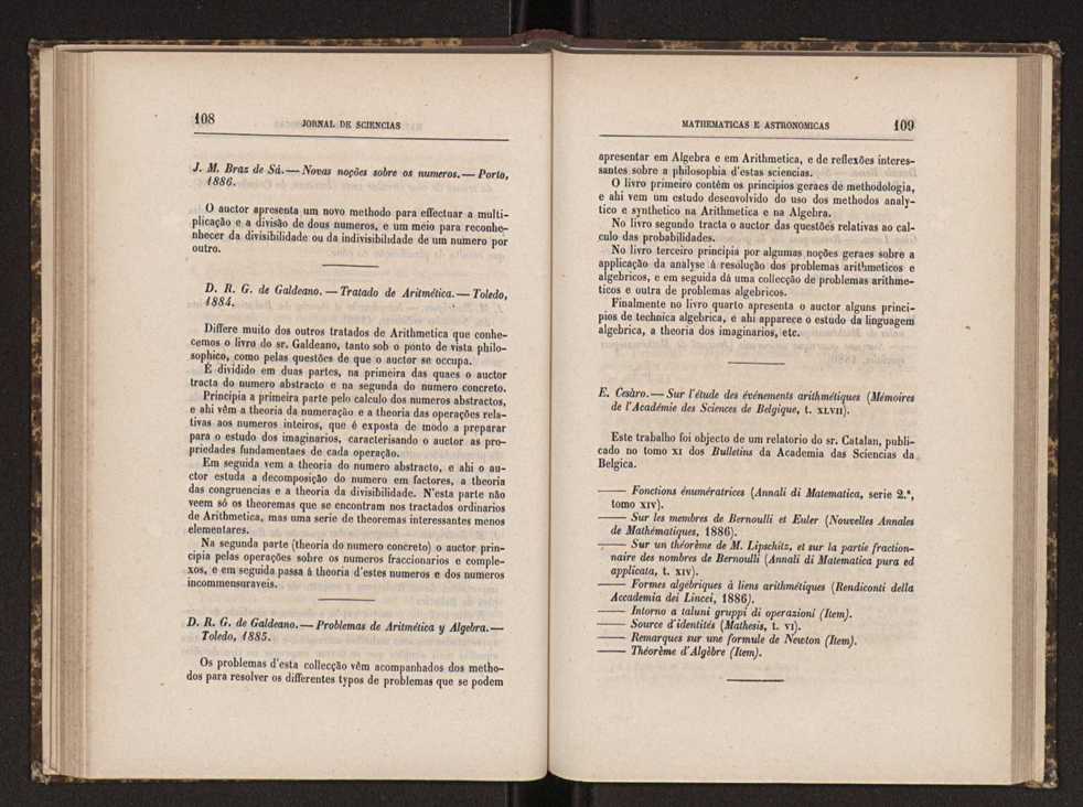 Jornal de sciencias mathematicas e astronomicas. Vol. 7 56