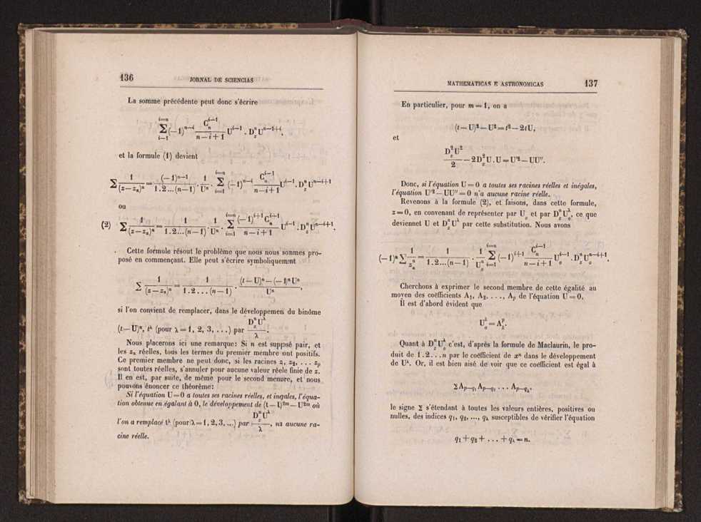 Jornal de sciencias mathematicas e astronomicas. Vol. 7 70