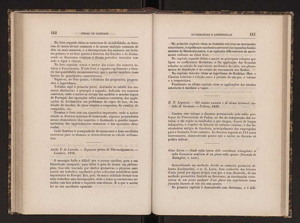 Jornal de sciencias mathematicas e astronomicas. Vol. 7 73