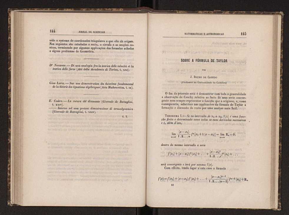 Jornal de sciencias mathematicas e astronomicas. Vol. 7 74