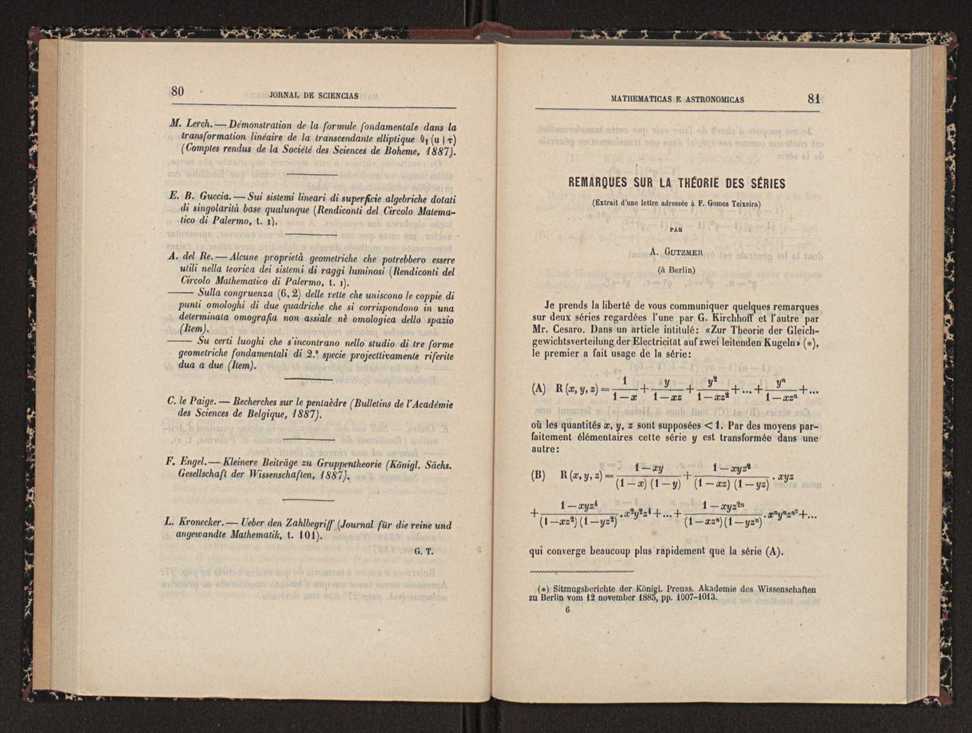 Jornal de sciencias mathematicas e astronomicas. Vol. 8 42