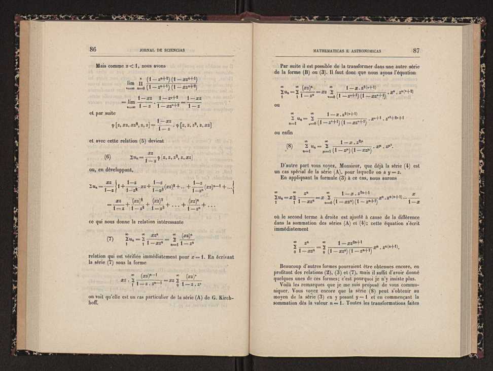 Jornal de sciencias mathematicas e astronomicas. Vol. 8 45