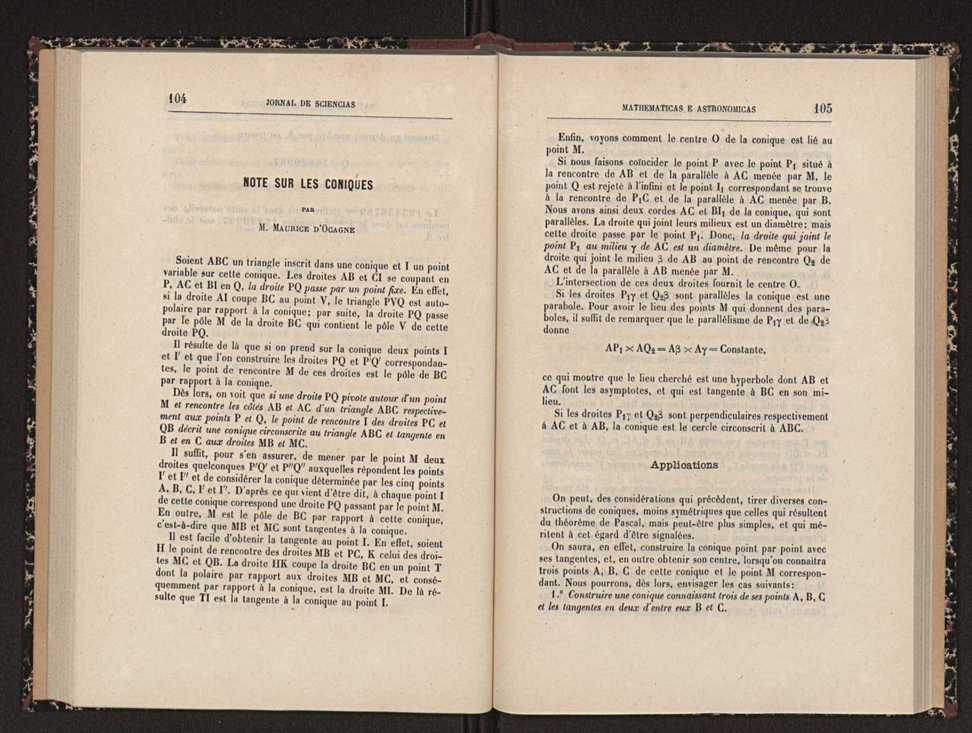 Jornal de sciencias mathematicas e astronomicas. Vol. 8 54