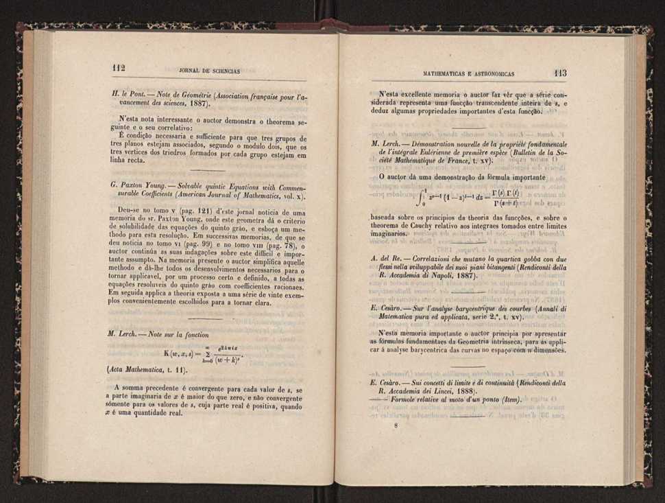 Jornal de sciencias mathematicas e astronomicas. Vol. 8 58