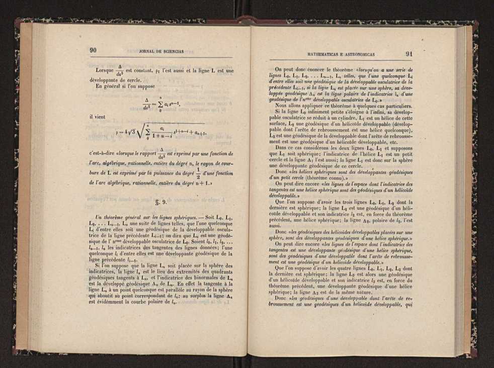 Jornal de sciencias mathematicas e astronomicas. Vol. 9 46