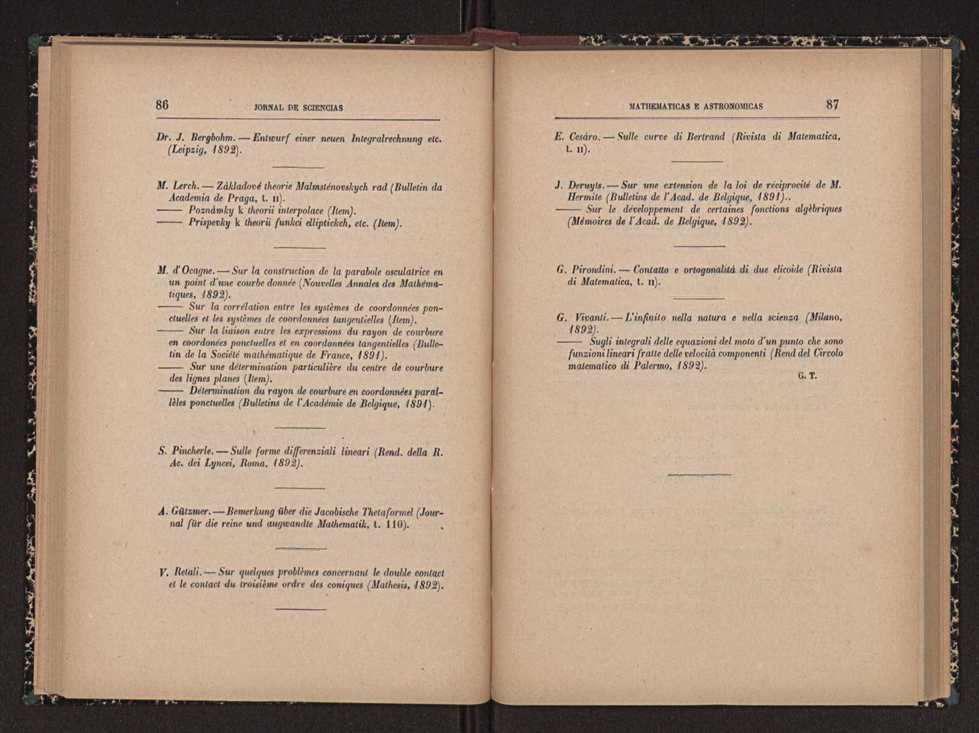 Jornal de sciencias mathematicas e astronomicas. Vol. 11 45