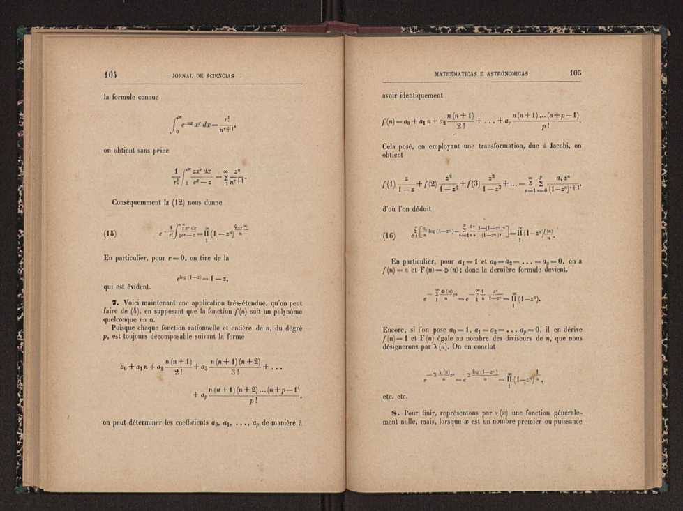 Jornal de sciencias mathematicas e astronomicas. Vol. 11 54