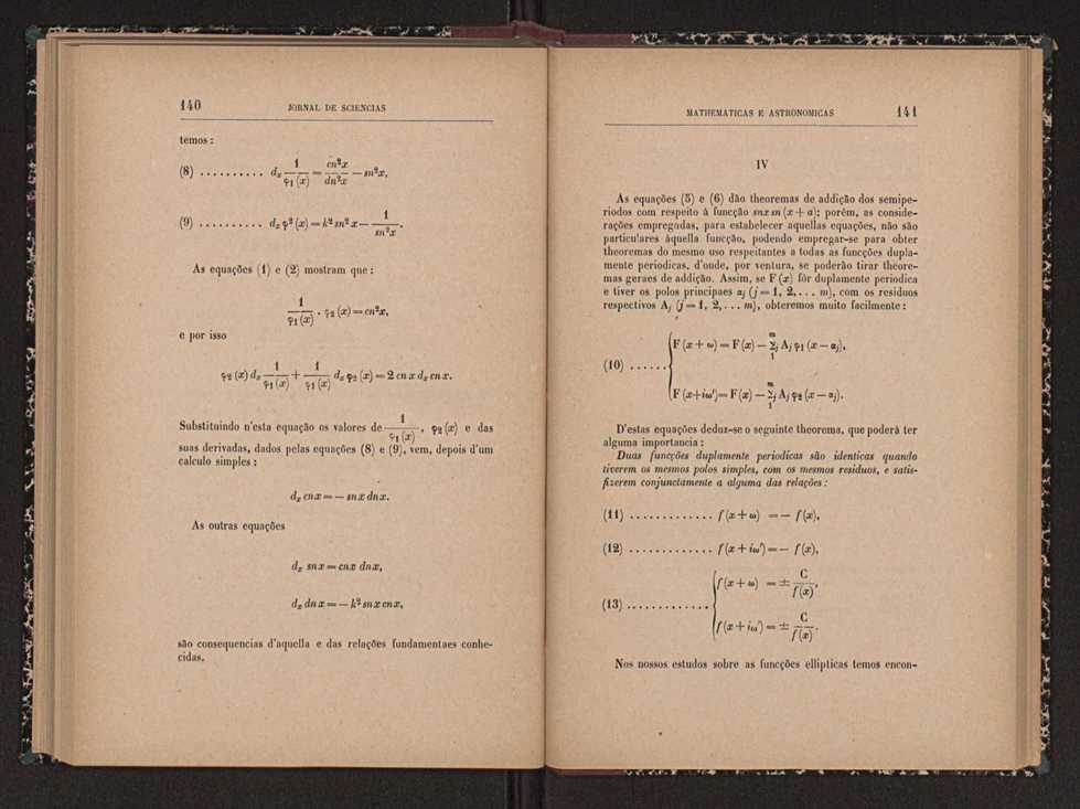 Jornal de sciencias mathematicas e astronomicas. Vol. 11 72
