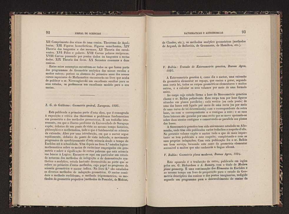 Jornal de sciencias mathematicas e astronomicas. Vol. 12 48
