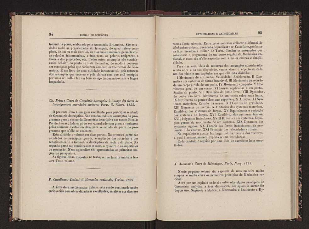 Jornal de sciencias mathematicas e astronomicas. Vol. 12 49