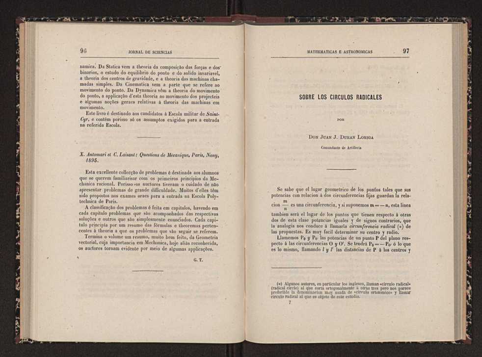 Jornal de sciencias mathematicas e astronomicas. Vol. 12 50