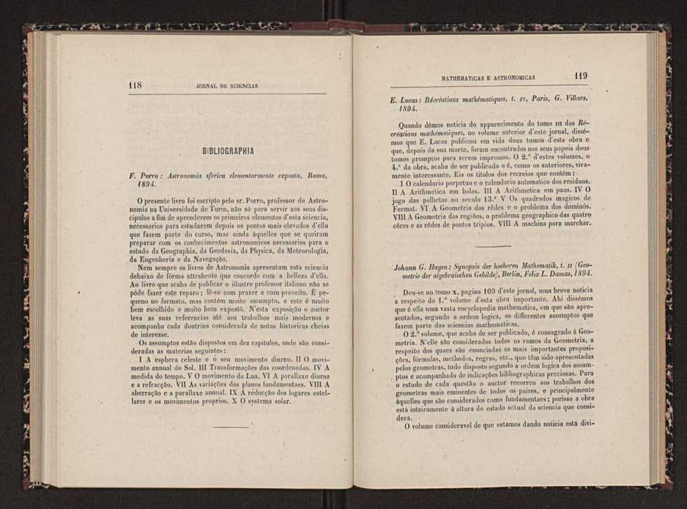 Jornal de sciencias mathematicas e astronomicas. Vol. 12 61
