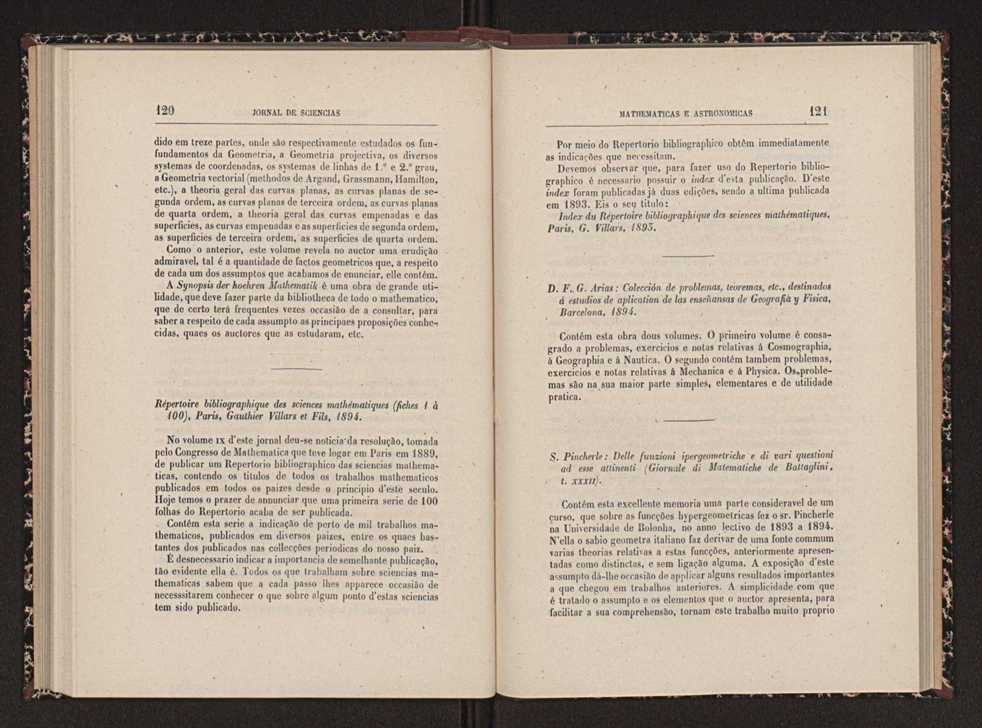 Jornal de sciencias mathematicas e astronomicas. Vol. 12 62