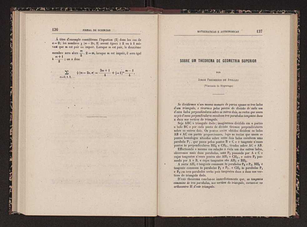 Jornal de sciencias mathematicas e astronomicas. Vol. 12 70