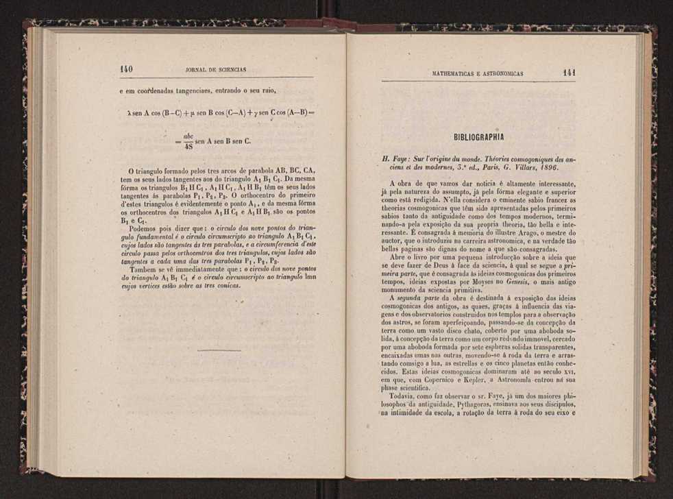 Jornal de sciencias mathematicas e astronomicas. Vol. 12 72