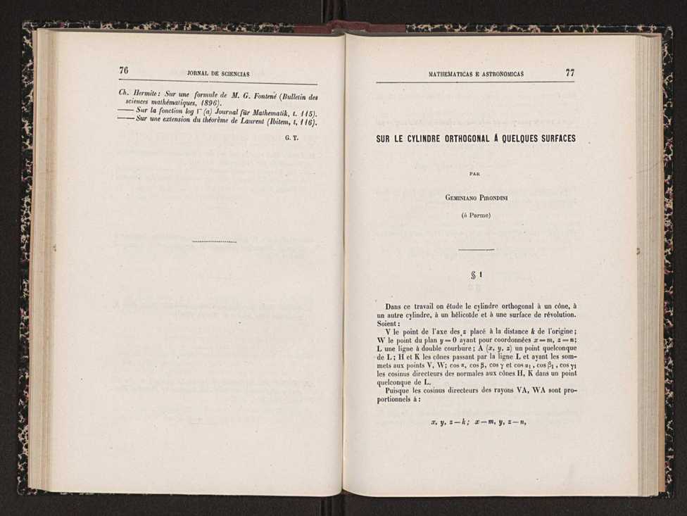 Jornal de sciencias mathematicas e astronomicas. Vol. 13 40