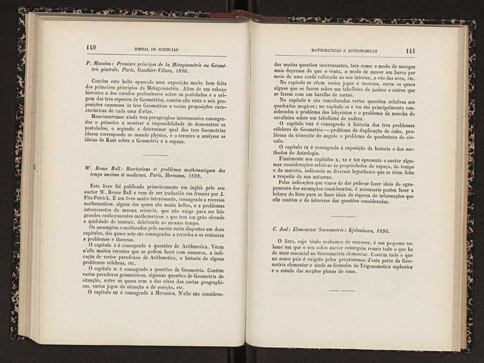 Jornal de sciencias mathematicas e astronomicas. Vol. 13 72