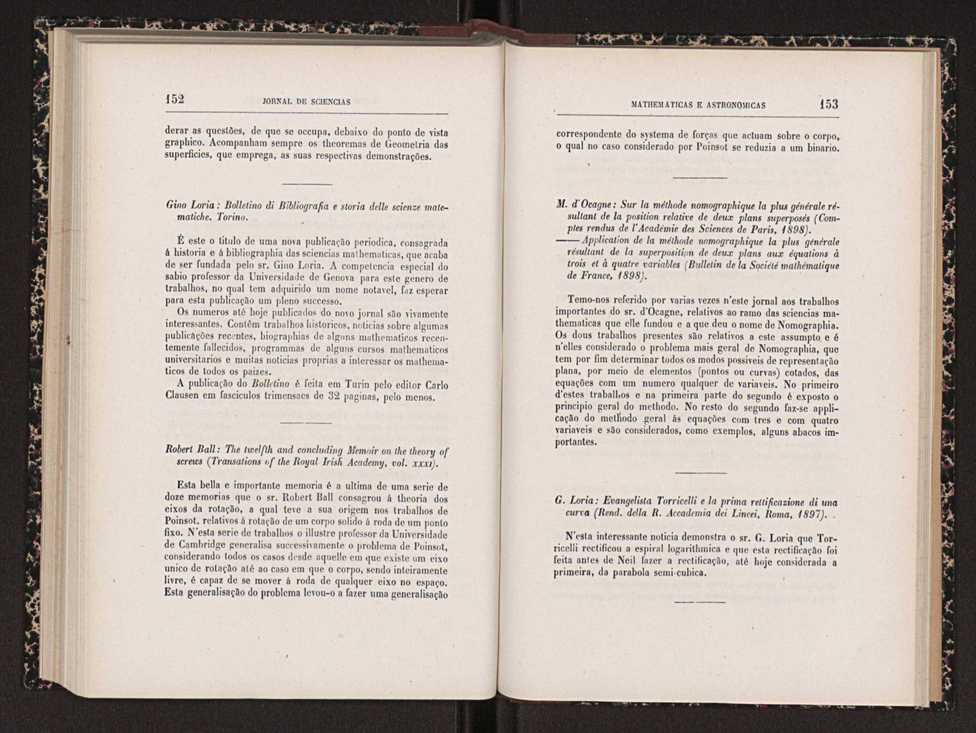 Jornal de sciencias mathematicas e astronomicas. Vol. 13 78
