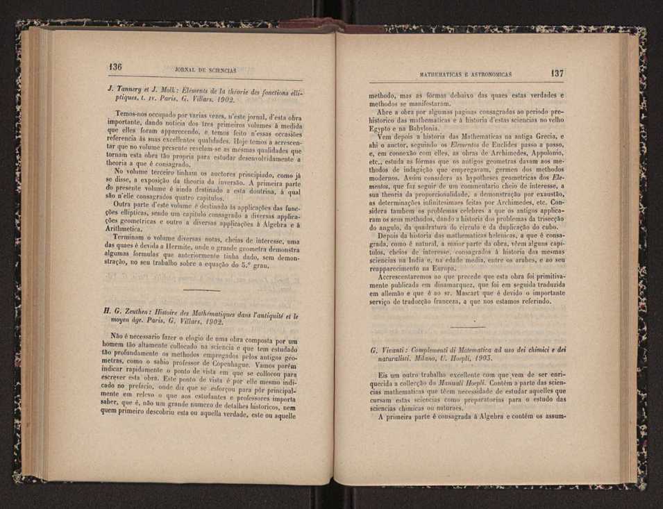 Jornal de sciencias mathematicas e astronomicas. Vol. 15 70