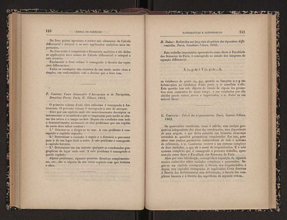 Jornal de sciencias mathematicas e astronomicas. Vol. 15 72