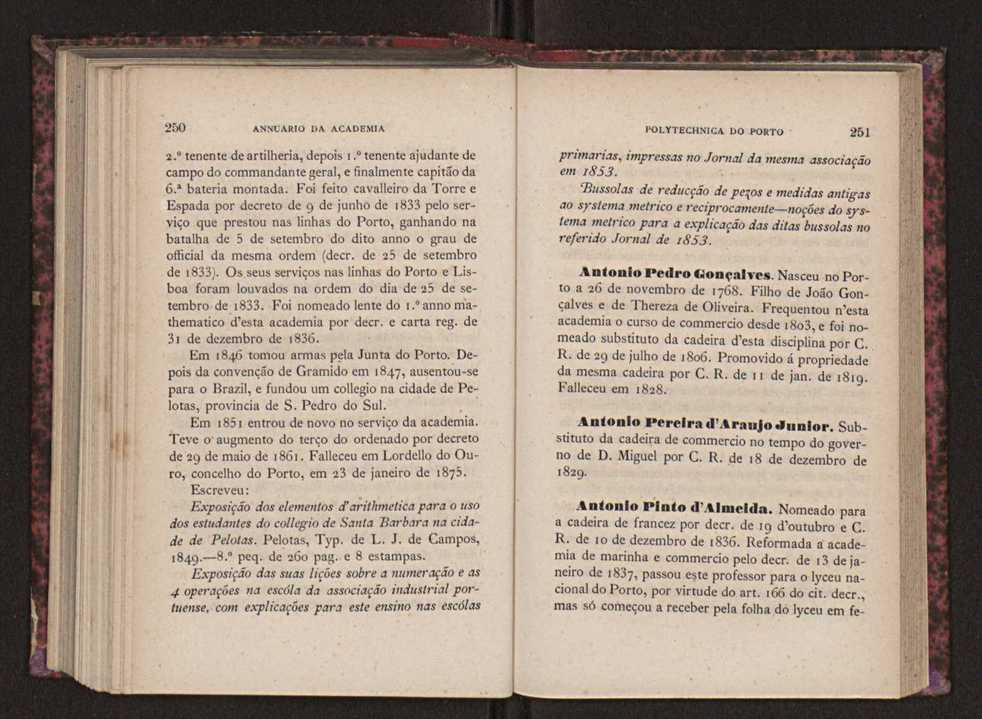 Annuario da Academia Polytechnica do Porto. A. 1 (1877-1878) / Ex. 2 126