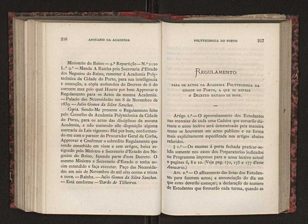 Annuario da Academia Polytechnica do Porto. A. 3 (1879-1880) / Ex. 2 111