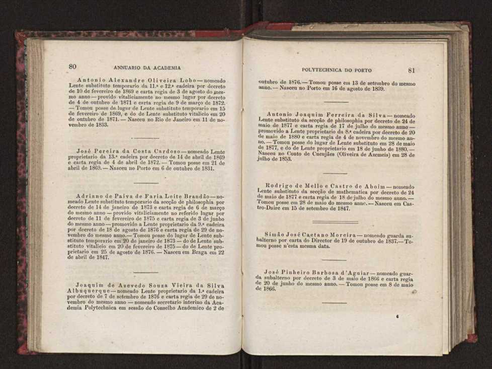 Annuario da Academia Polytechnica do Porto. A. 4 (1880-1881) / Ex. 2 44
